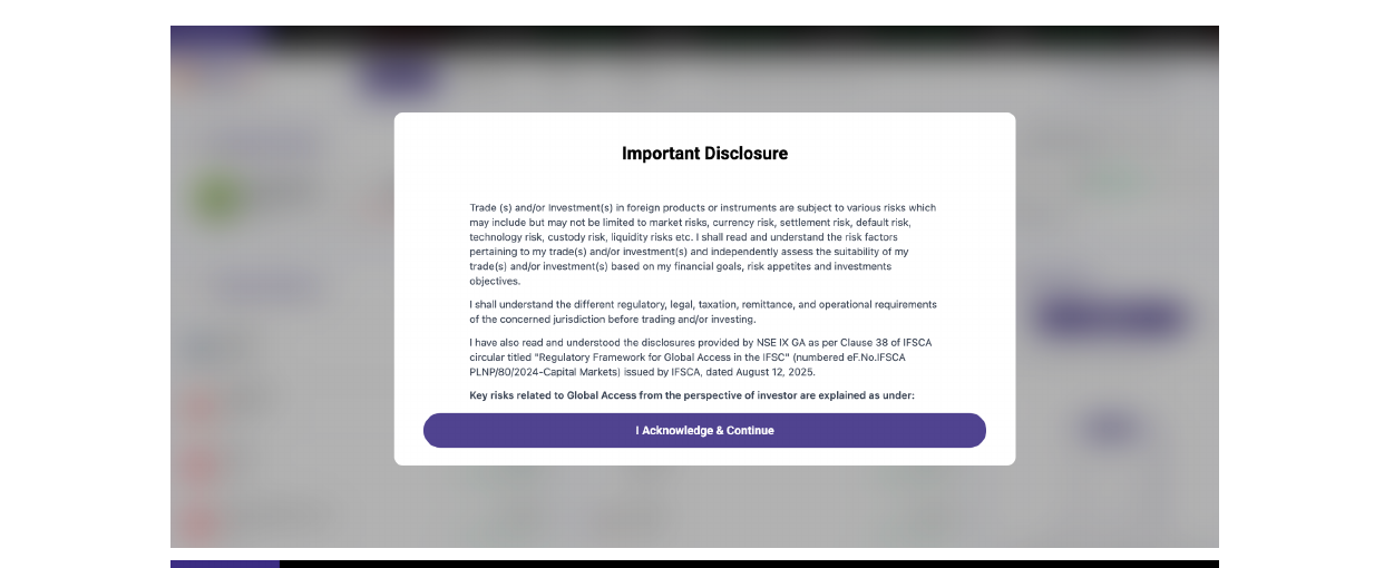 Risk disclosure